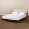 Baxton Studio Sante Mid-Century Beige Upholstered Wood Full Size Platform Bed 156-9290 - alternate 9